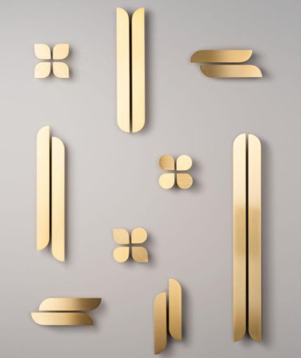400mm Gouden Handvat 3 van het Aluminiumkabinet het Bladhandvatten van Kleurensalix voor Slaapkamer