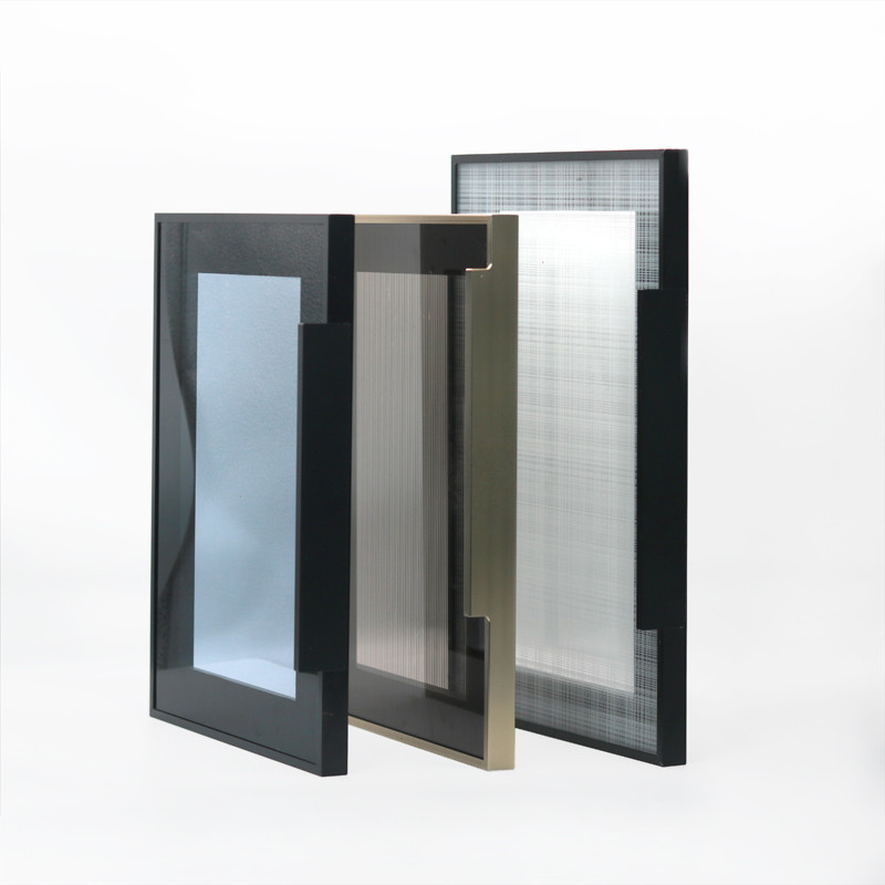 Aangepaste maten aluminium frame glazen schuifdeur raam voor garderobe hardware