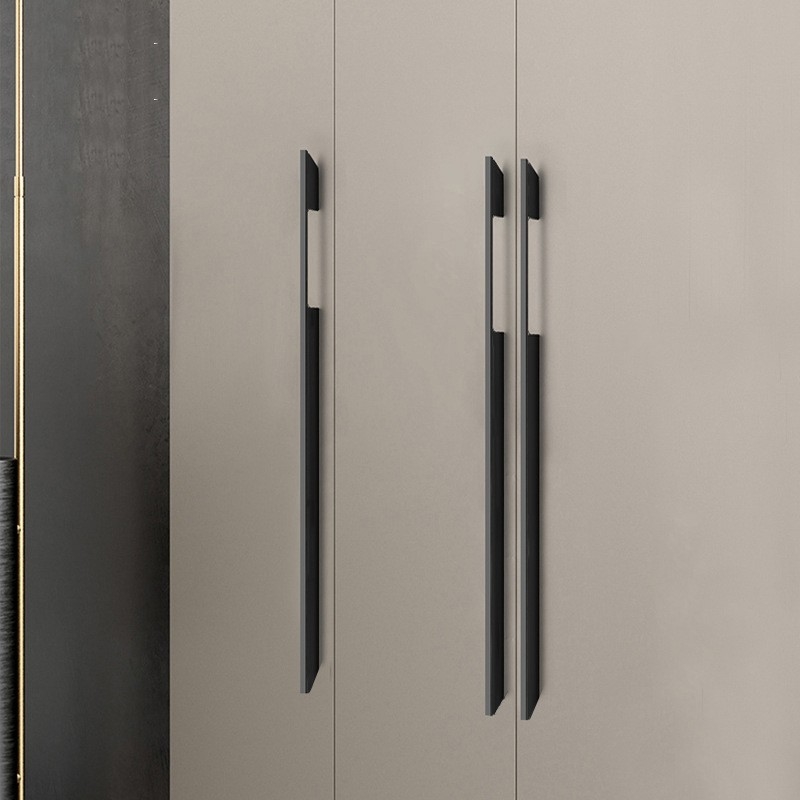 De klassieke Garderobe behandelt Zwarte Gouden 1000mm Decoratie Lang voor Slaapkamer