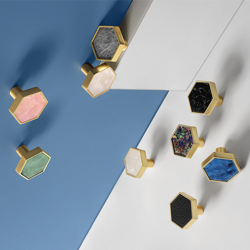 30mm Kabinet van de Knoppenhandvatten van de Zinklegering trekt Hexagon voor Huisdecoratie