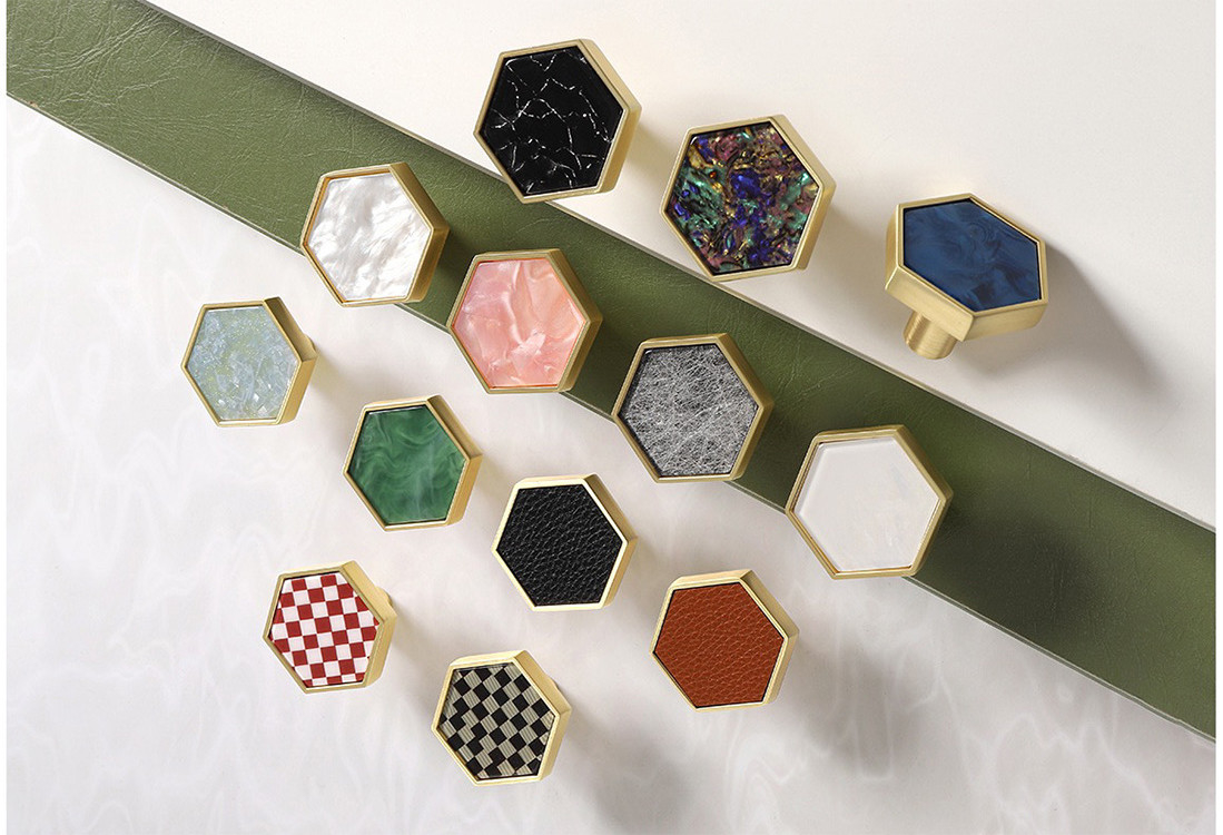 30mm Kabinet van de Knoppenhandvatten van de Zinklegering trekt Hexagon voor Huisdecoratie