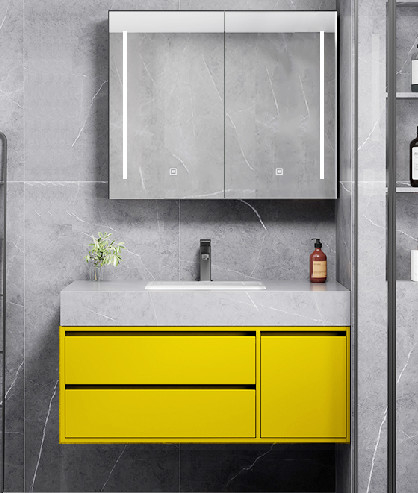 Fabriek direct Alle aluminium legering Anti-nevel LED licht Intelligente touchscreen schakelaar Badkamer Smart Mirror Cabinet