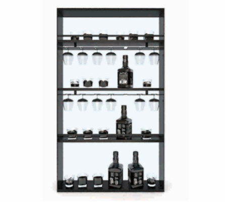 Aluminium open schap voor woonkamer / keuken