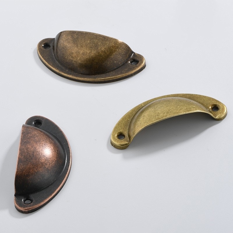 Metalen keuken laken kast deur handvat Shellantique Messing deur kast knoppen RCW-26986