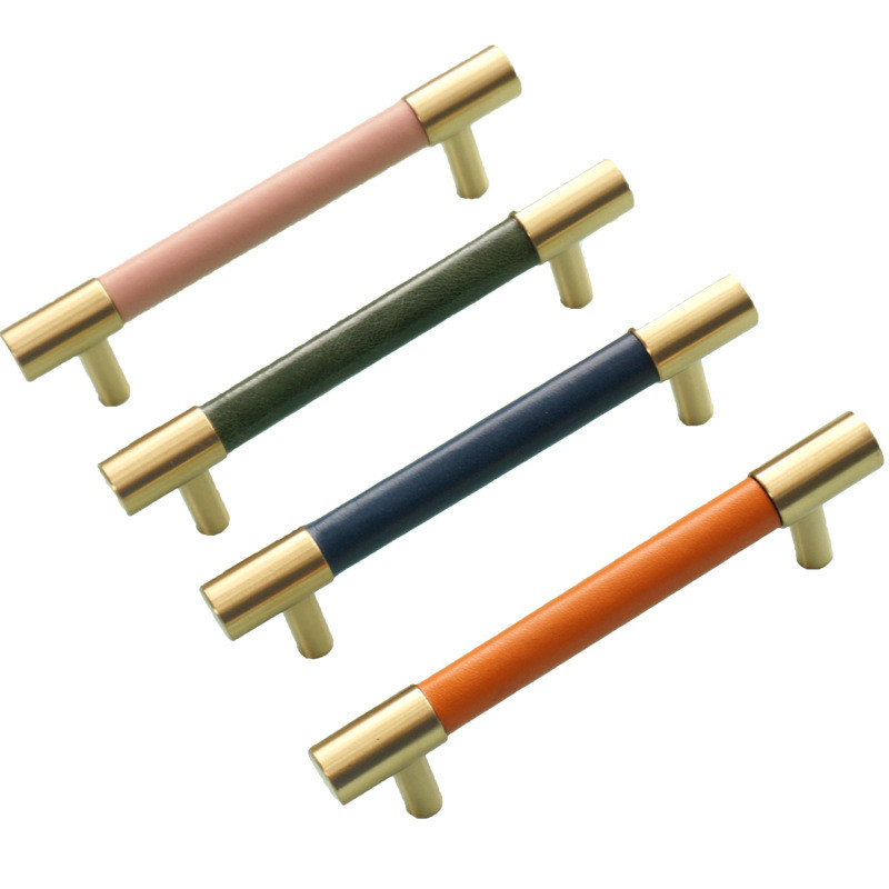 160 mm Kleurrijke leerknop Schuifdoorknop Hardware Voor decoratie