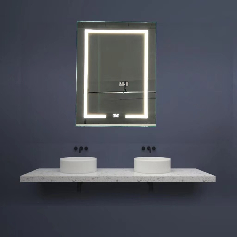Groothandel Fabriek Elegante kast Douche Grote verlichte spiegel Badkamer Slimme LED spiegelkast Aluminium spiegel