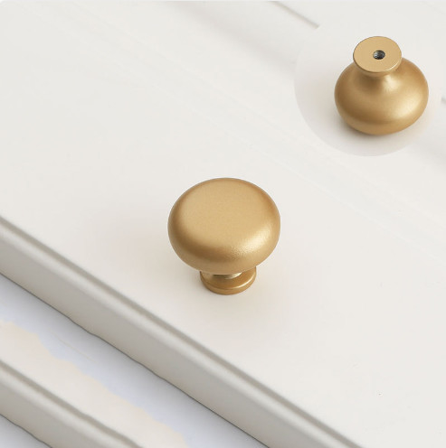Scandinavische licht luxe aluminium kast deur handvat laden kast wijnkas eenvoudig Frans goud enkel gat trekt