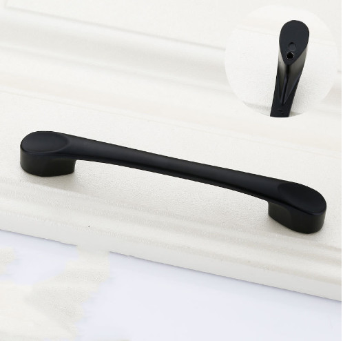 Solid single hole meubels hardware accessoires laden kast deur handvat Amerikaans zwart kast kast trekt