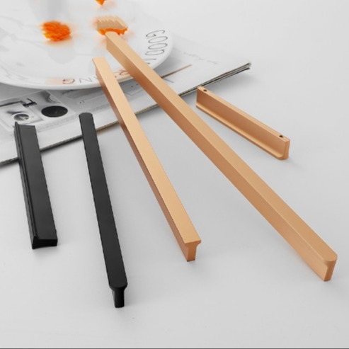 Kasten deur Kasten laden T handvat Moderne eenvoudige aluminium legering Verlengde Scandinavische garderobe deur handvat