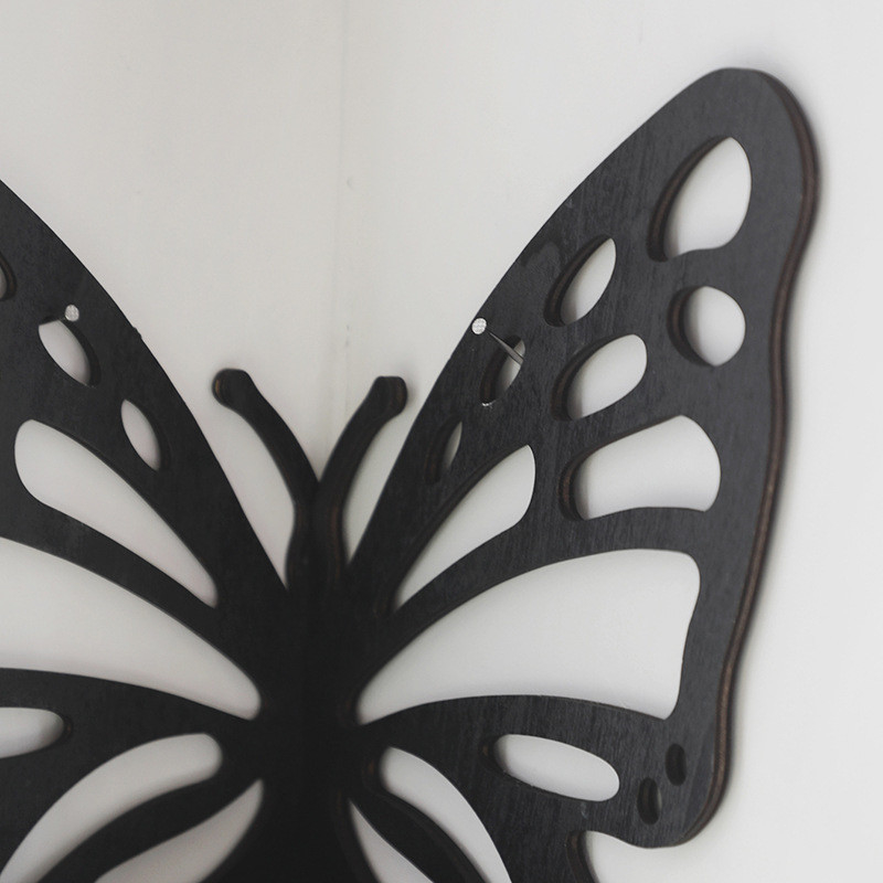 Houten hoekplank creatieve plank wanddecoratie kaarshouders voor huisversiering