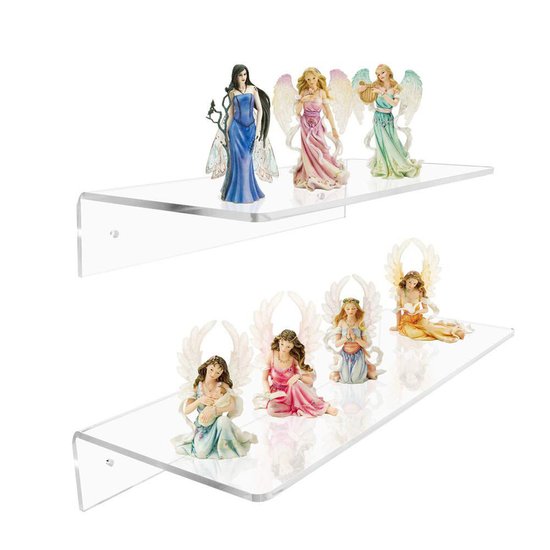 Moderne houten wandenplank voor huisversiering in elegante witte kleur
