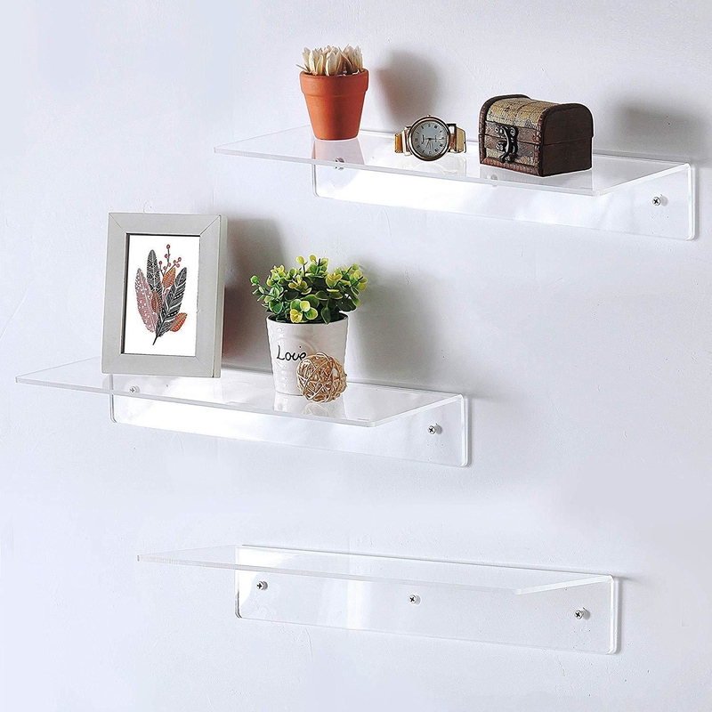 Moderne houten wandenplank voor huisversiering in elegante witte kleur