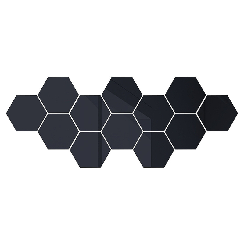 Moderne zilveren acryl SML spiegel decor huis decoratie product