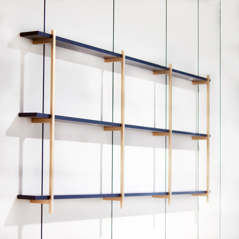 SGS van het het Metaalkader van het 3 Laag Gouden Aluminium de Muurplank 820mm voor Huisdecor