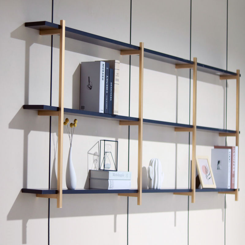 SGS van het het Metaalkader van het 3 Laag Gouden Aluminium de Muurplank 820mm voor Huisdecor