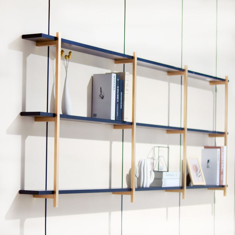 SGS van het het Metaalkader van het 3 Laag Gouden Aluminium de Muurplank 820mm voor Huisdecor