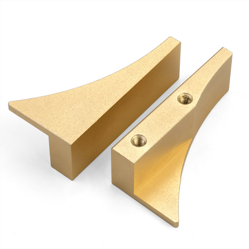 Moderne Viersterren Gouden de Deurhandvatten van de Aluminiumkast voor Decoratie