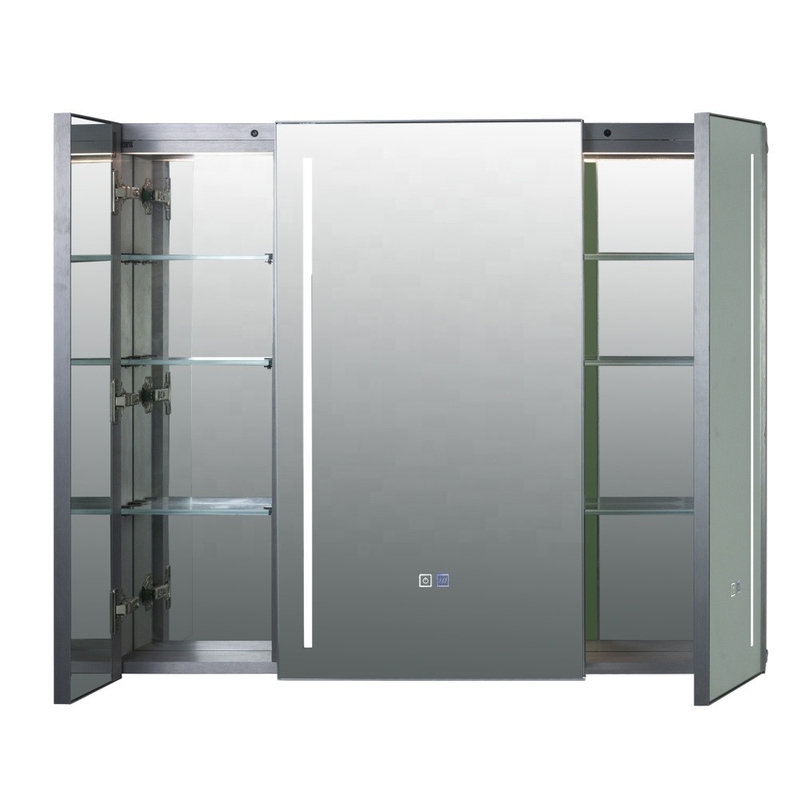 de in het groot van de de Legeringsgeneeskunde van het Luxealuminium van de het kabinetsbadkamers slimme mistspiegel met LEIDENE lichtenopslag het ontwasemen