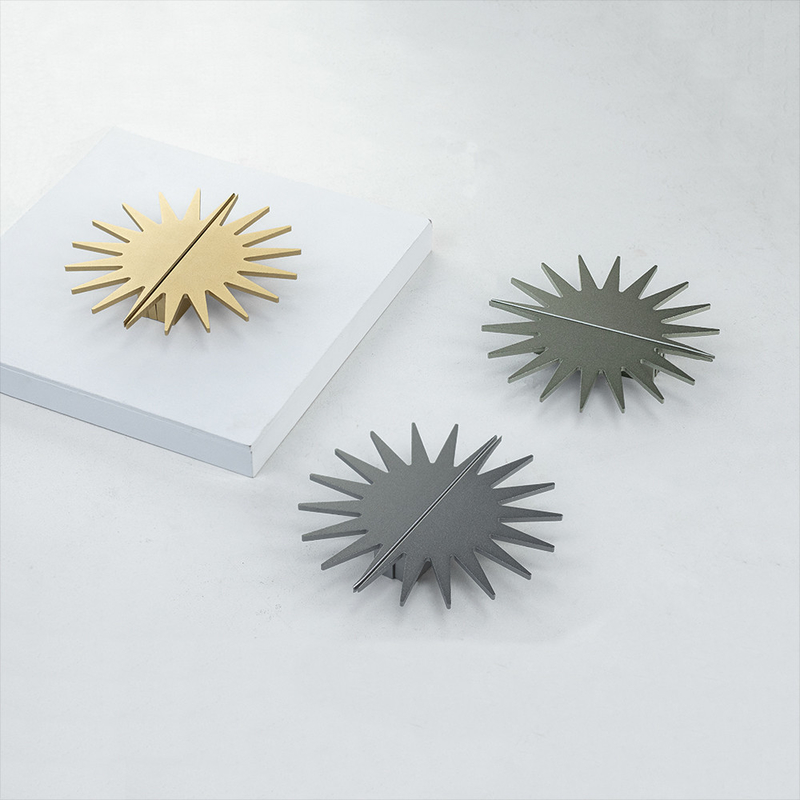 De gouden Zon Gevormde van de de Knoppen4.72inches Decoratieve Nieuwigheid van het Aluminiumkabinet handvatten van de de garderobedeur