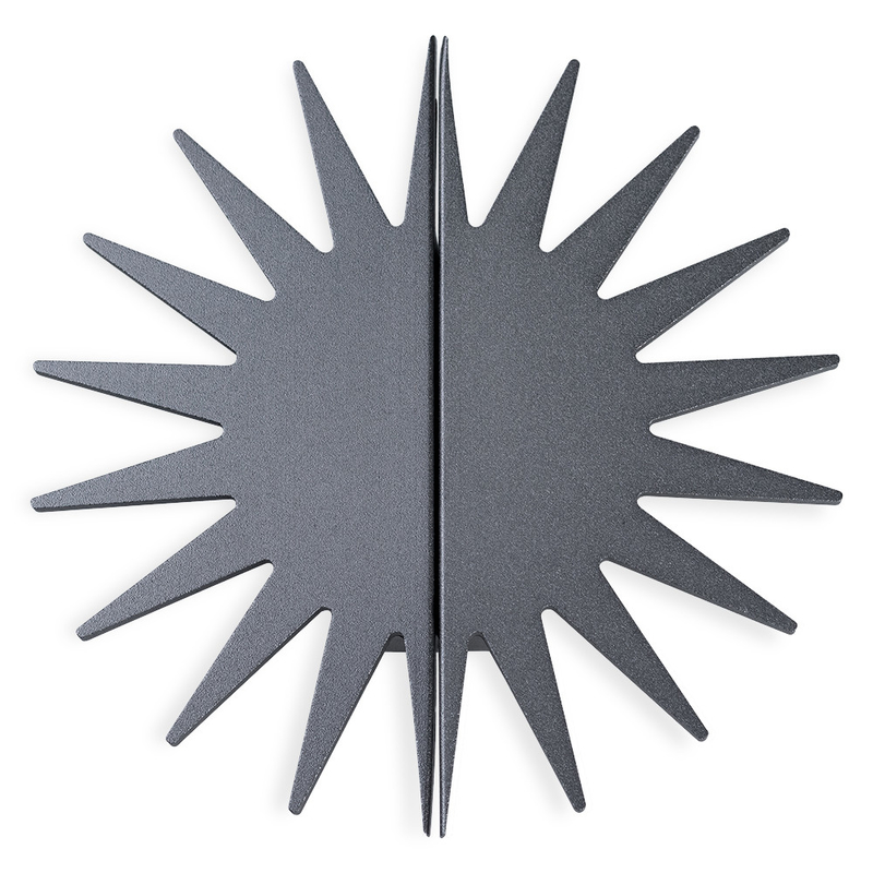 De gouden Zon Gevormde van de de Knoppen4.72inches Decoratieve Nieuwigheid van het Aluminiumkabinet handvatten van de de garderobedeur